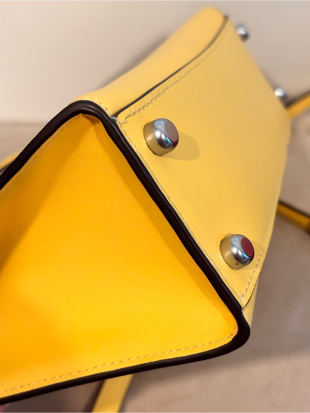 COACH Nina Yellow Small Tote Bag (Style #CT804) in the color Daisy NWOT - Picture 9 of 16